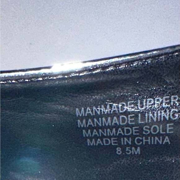 Ann Taylor Metallic Squaretoe Slingback Pump Heels 8.5M Silver Holliday Classic - Picture 11 of 11